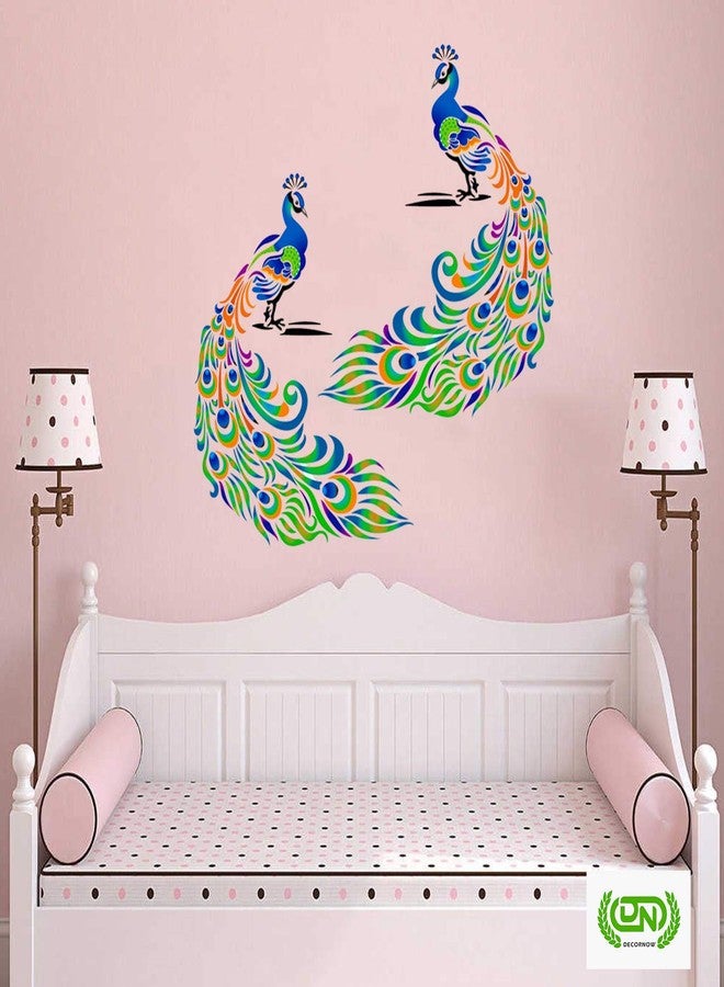 DECORNOW Classy Peacock Reusable DIY Wall Stencil Painting, Suitable for Home Decoration, Wall Decoration Size : (16 inch x 24 inch) - Image 3